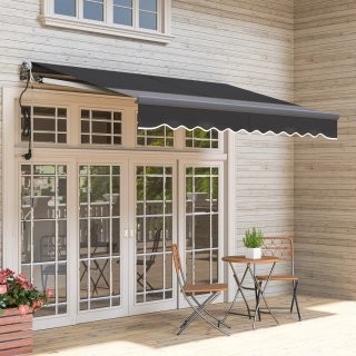 Toldo retráctil eléctrico con manivela