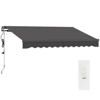 Toldo retráctil eléctrico con manivela
