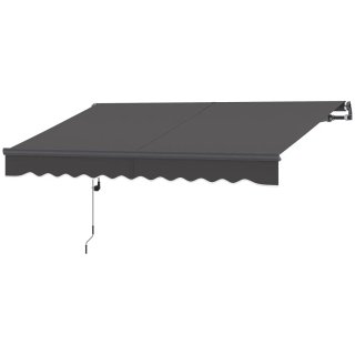 Toldo retráctil eléctrico con manivela