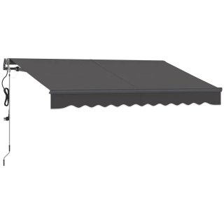 Toldo retráctil eléctrico con manivela