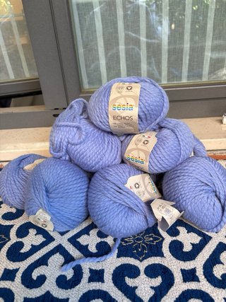 10 gomitoli Sesia Echos azzurro giacinto