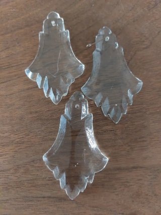 3 Lágrimas de cristal o caireles para lampadario