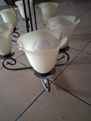 Lámpara colgante de 6 luces
