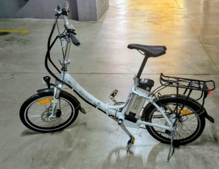 Bicicleta Eléctrica plegable Tucano Blanca