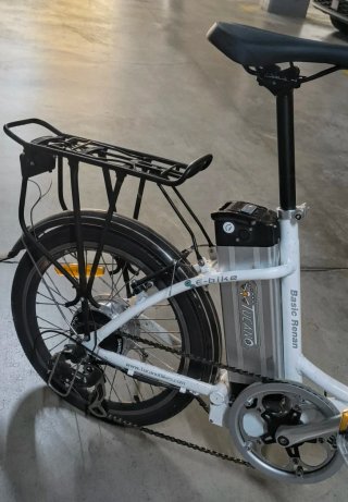 Bicicleta Eléctrica plegable Tucano Blanca