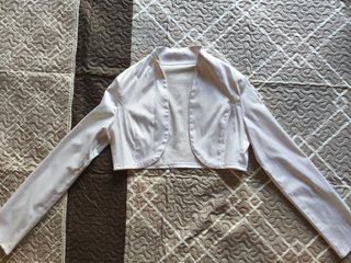 Chaqueta de fiesta blanca