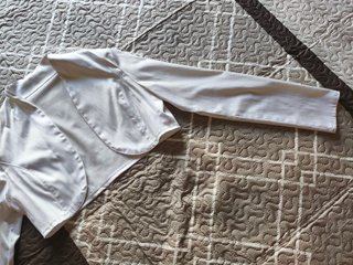Chaqueta de fiesta blanca