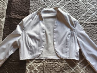 Chaqueta de fiesta blanca