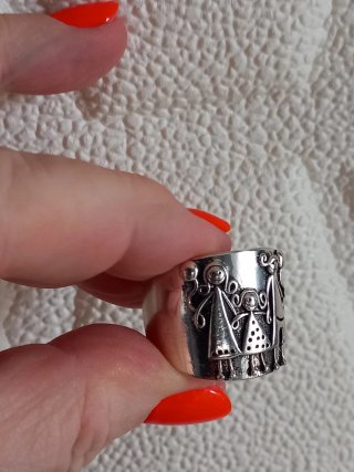 Anello Happy Family Argento