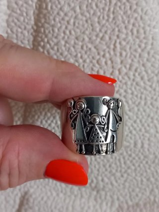 Anello Happy Family Argento