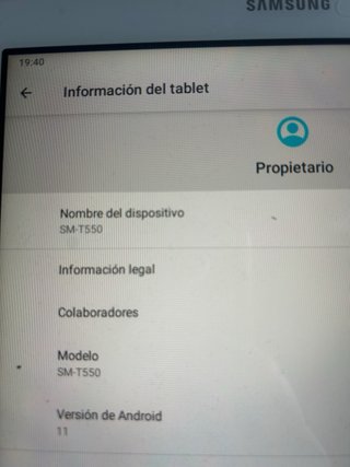 Samsung Galaxy Tab A SM-T550 Blanca