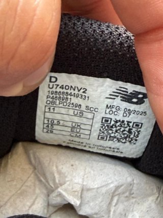 New Balance 740 Scarpe Uomo Nero/Grigio