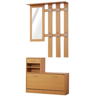 Set Mobili Ingresso Moderno con Scarpiera e Specch