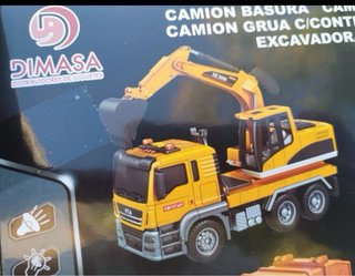 Camión Excavadora Dimasa Luz y Sonido a friccion
