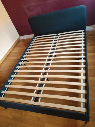 Cama Ikea Slattum 140cm + Colchón Vesteroy 135cm