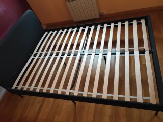 Cama Ikea Slattum 140cm + Colchón Vesteroy 135cm