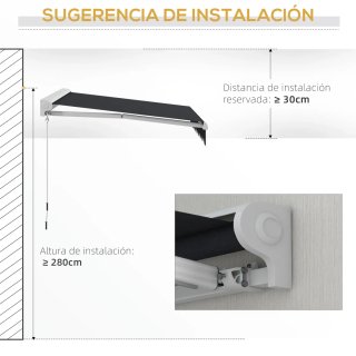 Toldo Eléctrico Retráctil 250x200 cm