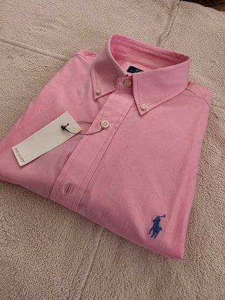 Camisa Polo Ralph Lauren Rosa Talla M