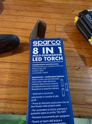 Sparco Cacciavite Multiuso 8 in 1