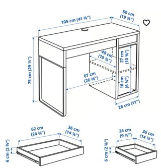 Escritorio blanco Ikea