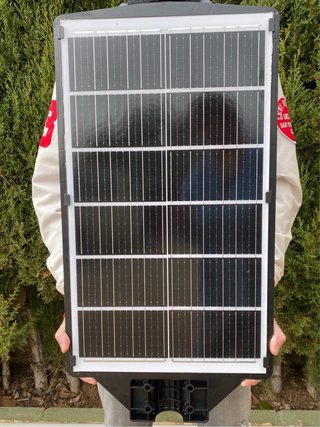 Farola Solar Exterior 1500W 2400Lm ¡NUEVA!