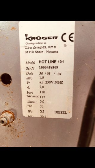 Hidrolimpiadora Karcher HOT LINE 101