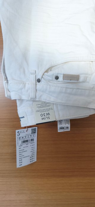 Vaquero Springfield Blanco Slim ¡Nuevo! ES40 W30