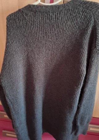 Chaqueta larga punto Zara Talla S