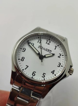 Reloj Duward Elegance Mujer Plata y Blanco