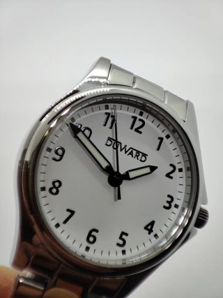 Reloj Duward Elegance Mujer Plata y Blanco