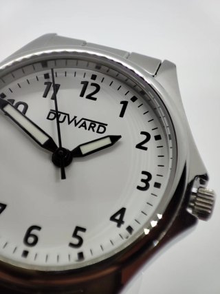 Reloj Duward Elegance Mujer Plata y Blanco
