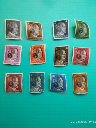 Lote Sellos Hitler sobretamponados
