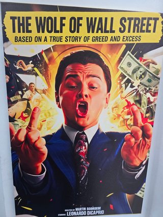 Quadro Wolf of Wall Street 40x60 Cm