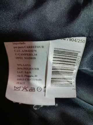 Traje de hombre azul