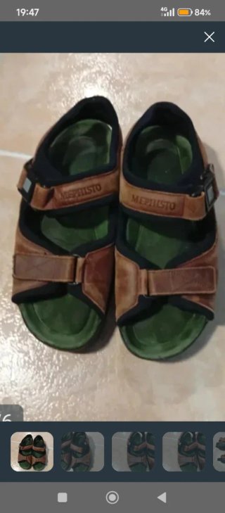 Chanclas Piel Hombre Mephisto Talla 42/43