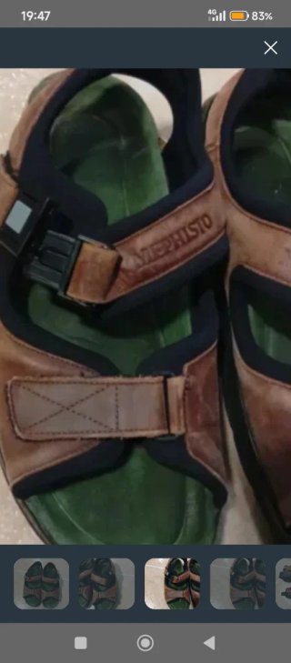 Chanclas Piel Hombre Mephisto Talla 42/43