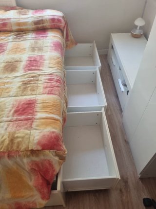 Habitación juvenil completa blanca
