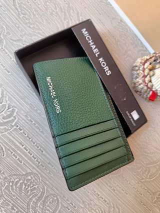 Cartera Michael Kors Verde Slim Zip Wallet