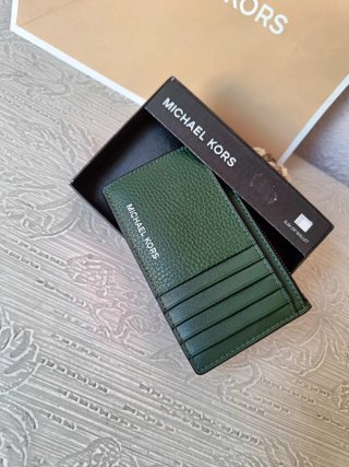 Cartera Michael Kors Verde Slim Zip Wallet