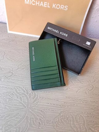 Cartera Michael Kors Verde Slim Zip Wallet