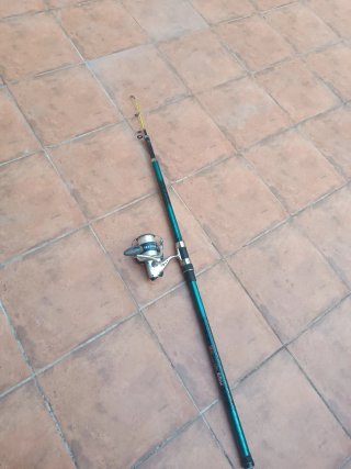 Caña de pescar con carrete Taktika