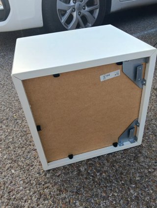 Mueble cubo Ikea Valje blanco con puerta