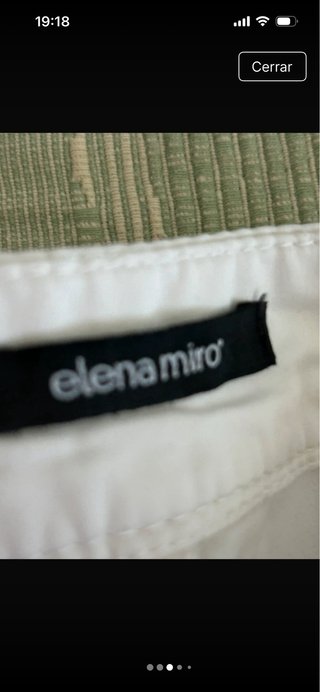 Pantalón tobillero blanco Elena Miro