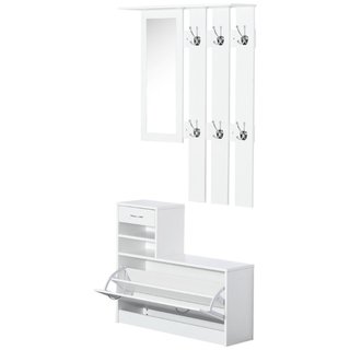 Set Mobili Ingresso Moderno con Scarpiera e Specch