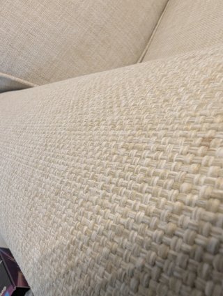 Sofá de 3 plazas en tela beige