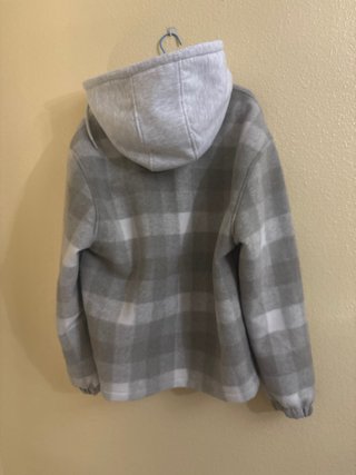 Cazadora Pull&Bear cuadros gris M