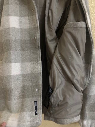 Cazadora Pull&Bear cuadros gris M