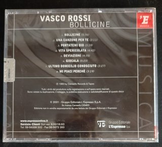 Lotto 3 CD Vasco Rossi: Inimitabile, Bollicine, Va