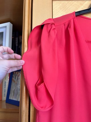 Camisa fluida Lefties rosa talla L