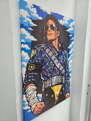 Stampa Michael Jackson 40x60 Tela Multicolore